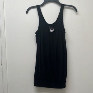 Wrapper Black Tank Top - Size L (Juniors)